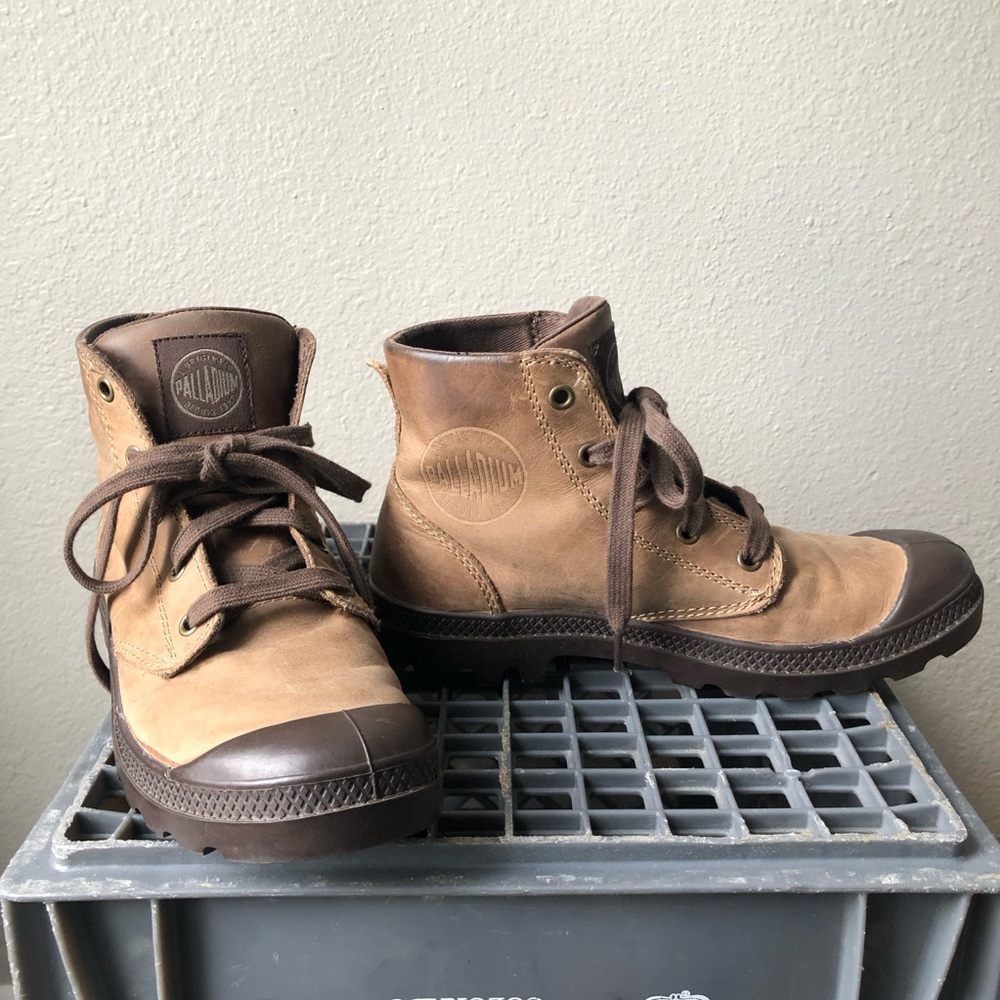 Palladium Leather High Top Boots